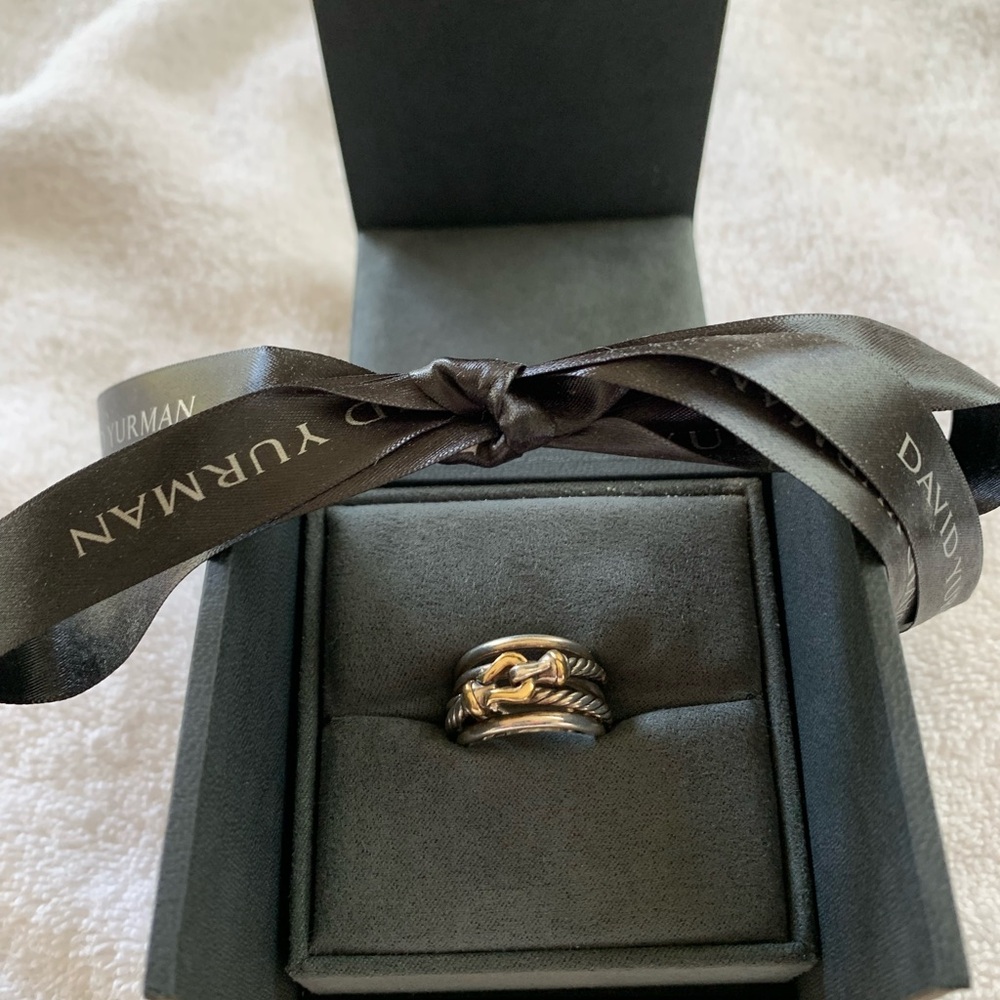 Authentic David Yurman crossover buckle ring